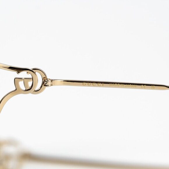 Gucci Women Sunglasses Black Gold Grey Butterfly GG1566S 001 BRAND NEW - Picture 6 of 11